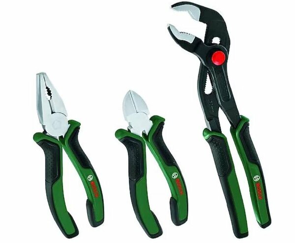 BOSCH PENSE SETİ 3 PARÇA PREMİUM (PENSE, YAN KESKİ, BORU ANAHTARI)
