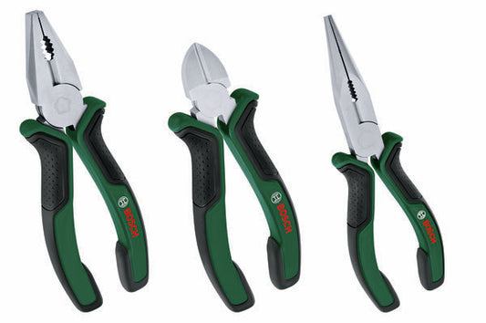 BOSCH PENSE SETİ 3 PARÇA (KARGABURUN, YAN KESKİ, PENSE)